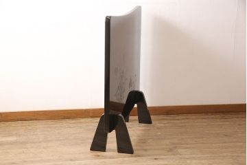 中古　美品　香川漆器　繊細な色づかいに目を奪われる総漆塗りの衝立(定価約100万円)(つい立て、パーテーション、仕切り)(R-051837)