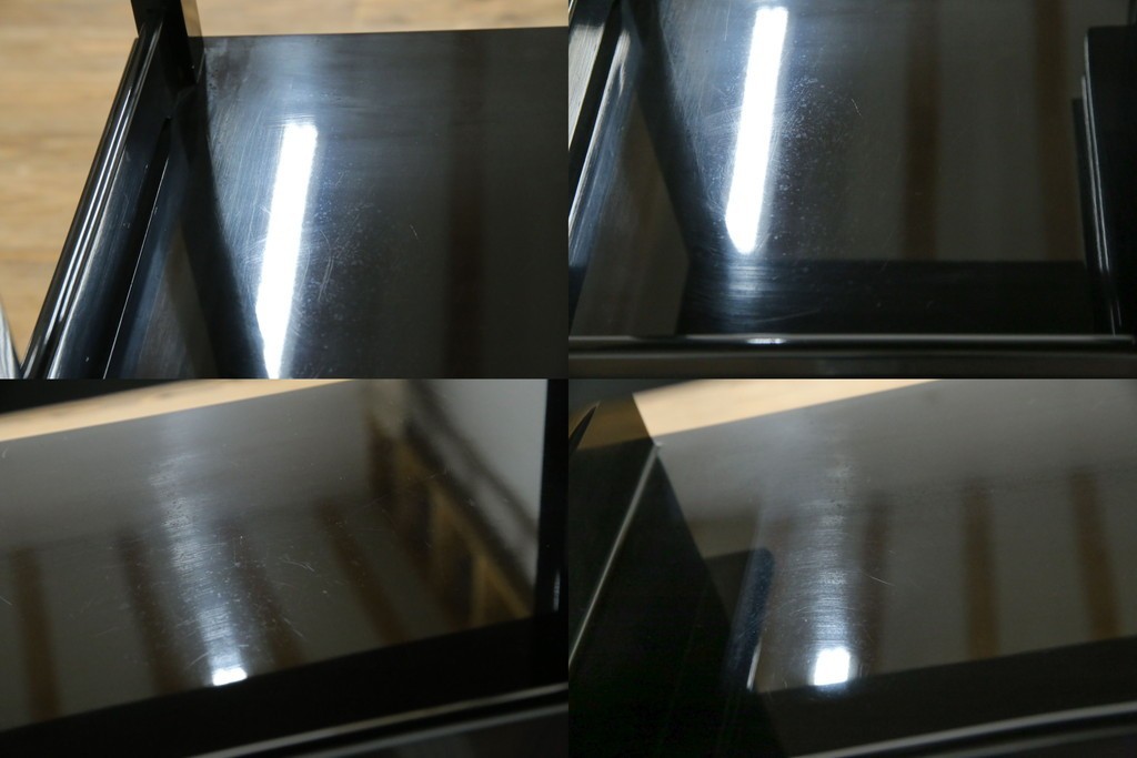 中古　美品　輪島塗り　雅やかな佇まいが上質な雰囲気を漂わせる飾り棚(茶棚、収納棚、戸棚)(R-051840)