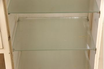 和製アンティーク　整理収納に活躍!シャビーな風合いがお洒落なデンタルキャビネット(デンタルケース、ケビント、収納棚、戸棚)(R-051841)