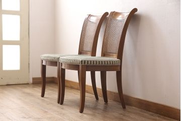 中古　DREXEL HERITAGE(ドレクセルヘリテイジ)のFRANCESCA(フランチェスカ)シリーズ　J917　気品のあるサイドチェア2脚セット(ダイニングチェア、椅子)(2脚定価　約32万円)(R-051856)