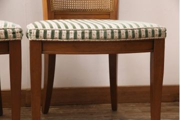 中古　DREXEL HERITAGE(ドレクセルヘリテイジ)のFRANCESCA(フランチェスカ)シリーズ　J917　気品のあるサイドチェア2脚セット(ダイニングチェア、椅子)(2脚定価　約32万円)(R-051856)