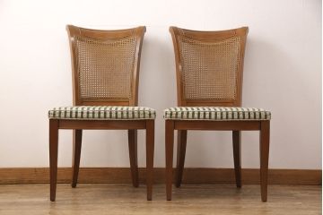 中古　DREXEL HERITAGE(ドレクセルヘリテイジ)のFRANCESCA(フランチェスカ)シリーズ　J917　気品のあるサイドチェア2脚セット(ダイニングチェア、椅子)(定価約16万円・1脚)(R-051857)