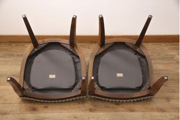 中古　DREXEL HERITAGE(ドレクセルヘリテイジ)のFRANCESCA(フランチェスカ)シリーズ　J917　気品のあるサイドチェア2脚セット(ダイニングチェア、椅子)(定価約16万円・1脚)(R-051857)
