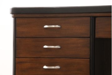中古　激レア品　DREXEL HERITAGE(ドレクセルヘリテイジ)　Walt Disney Signature(ウォールトディズニー)　コラボレーション品　希少!天板御影石の両袖机(プレジデントデスク、ニーホールデスク、ワークデスク、在宅ワーク、在宅用)(R-051859)