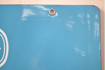 昭和レトロ雑貨　資生堂石鹸　パール歯磨　両面ホーロー看板(企業看板)(R-051867)