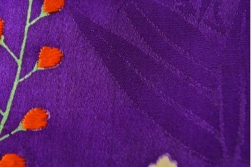 アンティーク着物　刺繍打掛(正絹、古布)(R-051871)