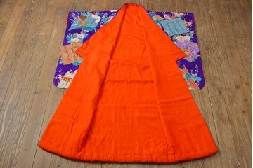 アンティーク着物　刺繍打掛(正絹、古布)(R-051871)