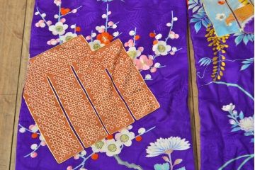 アンティーク着物　刺繍打掛(正絹、古布)(R-051871)