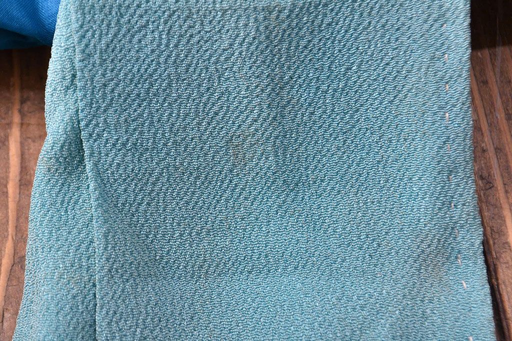 アンティーク着物　フルーツ柄錦紗縮緬　刺繍打掛(正絹、古布)(R-051872)