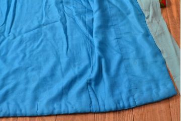 アンティーク着物　フルーツ柄錦紗縮緬　刺繍打掛(正絹、古布)(R-051872)