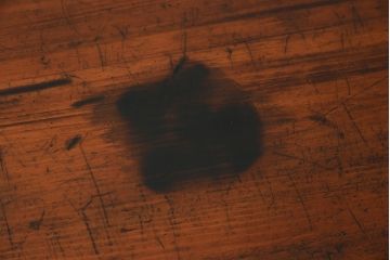 アンティーク家具　前面ケヤキ材　五丁引き　黒柿材を縁に使用した重ね箪笥(衣装箪笥、和タンス、引き出し、チェスト)(R-051875)