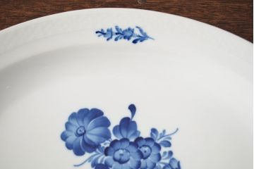 ROYAL COPENHAGEN  ロイヤルコペンハーゲン　ブルーフラワー　ファイアンス　プリンセス　お皿　4点セット(菓子皿、洋食器、4枚セット)(R-051876)