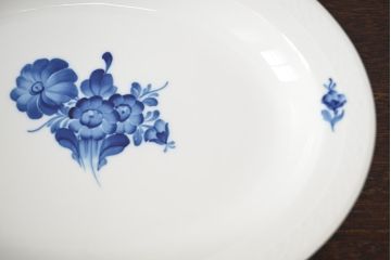 ROYAL COPENHAGEN  ロイヤルコペンハーゲン　ブルーフラワー　ファイアンス　プリンセス　お皿　4点セット(菓子皿、洋食器、4枚セット)(R-051876)