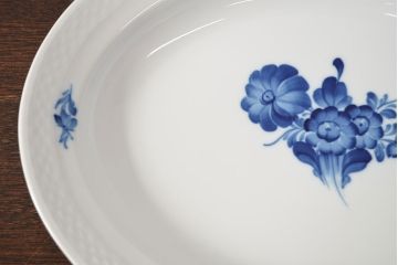 ROYAL COPENHAGEN  ロイヤルコペンハーゲン　ブルーフラワー　ファイアンス　プリンセス　お皿　4点セット(菓子皿、洋食器、4枚セット)(R-051876)