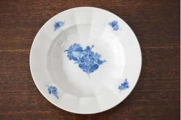 ROYAL COPENHAGEN  ロイヤルコペンハーゲン　ブルーフラワー　ファイアンス　プリンセス　お皿　4点セット(菓子皿、洋食器、4枚セット)(R-051876)