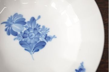 ROYAL COPENHAGEN  ロイヤルコペンハーゲン　ブルーフラワー　ファイアンス　プリンセス　お皿　4点セット(菓子皿、洋食器、4枚セット)(R-051876)