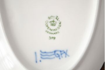 ROYAL COPENHAGEN  ロイヤルコペンハーゲン　ブルーフラワー　ファイアンス　プリンセス　お皿　4点セット(菓子皿、洋食器、4枚セット)(R-051876)
