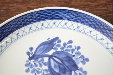 ROYAL COPENHAGEN  ロイヤルコペンハーゲン　ブルーフラワー　ファイアンス　プリンセス　お皿　4点セット(菓子皿、洋食器、4枚セット)(R-051876)