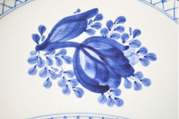 ROYAL COPENHAGEN  ロイヤルコペンハーゲン　ブルーフラワー　ファイアンス　プリンセス　お皿　4点セット(菓子皿、洋食器、4枚セット)(R-051876)