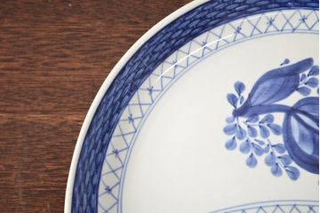 ROYAL COPENHAGEN  ロイヤルコペンハーゲン　ブルーフラワー　ファイアンス　プリンセス　お皿　4点セット(菓子皿、洋食器、4枚セット)(R-051876)