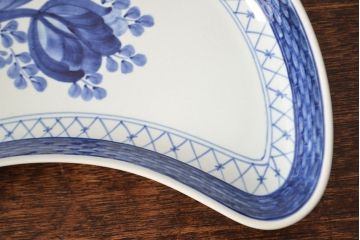 ROYAL COPENHAGEN  ロイヤルコペンハーゲン　ブルーフラワー　ファイアンス　プリンセス　お皿　4点セット(菓子皿、洋食器、4枚セット)(R-051876)