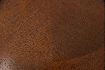 中古　海外輸入家具　DREXEL HERITAGE(ドレクセルヘリテイジ)  Touraine(ツーレイン)　マホガニー材　ユニークなデザインが目を惹くドラムテーブル(サイドテーブル、オケージョナルテーブル)(R-051878)