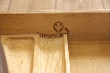 中古　DREXEL HERITAGE(ドレクセルヘリテイジ)　Cameo Classics(キャメオクラシックス)　高級感溢れるキドニーデスク(定価約170万円)(両袖デスク、机、在宅ワーク、在宅用ワークデスク)(R-051889)