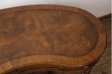 中古　DREXEL HERITAGE(ドレクセルヘリテイジ)　Cameo Classics(キャメオクラシックス)　高級感溢れるキドニーデスク(定価約170万円)(両袖デスク、机、在宅ワーク、在宅用ワークデスク)(R-051889)