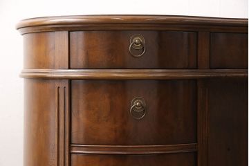中古　DREXEL HERITAGE(ドレクセルヘリテイジ)　Cameo Classics(キャメオクラシックス)　高級感溢れるキドニーデスク(定価約170万円)(両袖デスク、机、在宅ワーク、在宅用ワークデスク)(R-051889)