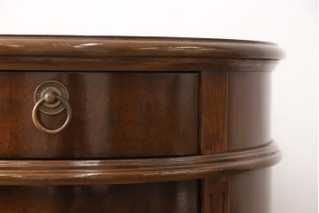 中古　DREXEL HERITAGE(ドレクセルヘリテイジ)　Cameo Classics(キャメオクラシックス)　高級感溢れるキドニーデスク(定価約170万円)(両袖デスク、机、在宅ワーク、在宅用ワークデスク)(R-051889)