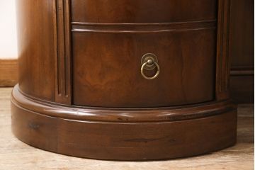 中古　DREXEL HERITAGE(ドレクセルヘリテイジ)　Cameo Classics(キャメオクラシックス)　高級感溢れるキドニーデスク(定価約170万円)(両袖デスク、机、在宅ワーク、在宅用ワークデスク)(R-051889)