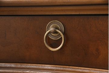 中古　DREXEL HERITAGE(ドレクセルヘリテイジ)　Cameo Classics(キャメオクラシックス)　高級感溢れるキドニーデスク(定価約170万円)(両袖デスク、机、在宅ワーク、在宅用ワークデスク)(R-051889)