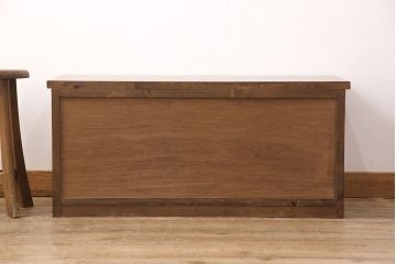 ラフジュ工房オリジナル　古建具リメイク　風情漂う組子のデザインが魅力のテレビ台(テレビボード、ローボード、リビングボード、収納棚、戸棚)(R-051893)