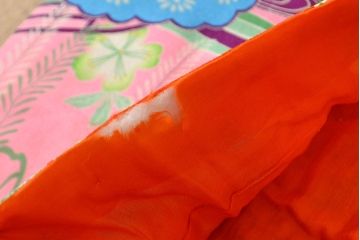 アンティーク　大正〜昭和初期　子供用縮緬着物(正絹、古布)(R-051894)