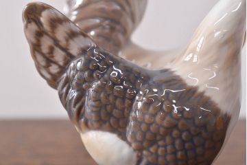 ROYAL COPENHAGEN(ロイヤルコペンハーゲン)　にわとり(鶏)の置きもの(置物、オブジェ、フィギュリン)(R-051911)