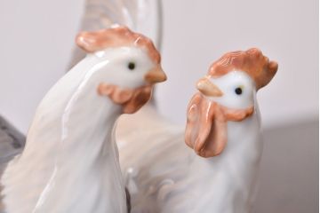 ROYAL COPENHAGEN(ロイヤルコペンハーゲン)　にわとり(鶏)の置きもの(置物、オブジェ、フィギュリン)(R-051911)
