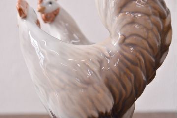 ROYAL COPENHAGEN(ロイヤルコペンハーゲン)　にわとり(鶏)の置きもの(置物、オブジェ、フィギュリン)(R-051911)