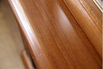 和製ビンテージ　美品　チーク材　北欧スタイルの空間づくりに活躍する蛇腹扉(シャッター)付き二段重ねキャビネット(食器棚、収納棚、本箱、ブックケース、飾り棚、ヴィンテージ)(R-051914)
