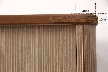 中古　中沢和夫作　桐材に桑材のラインがアクセントになった上品な加茂総桐箪笥(胴丸、総桐たんす、総桐箪笥、衣装箪笥、着物箪笥、和タンス)(R-051925)