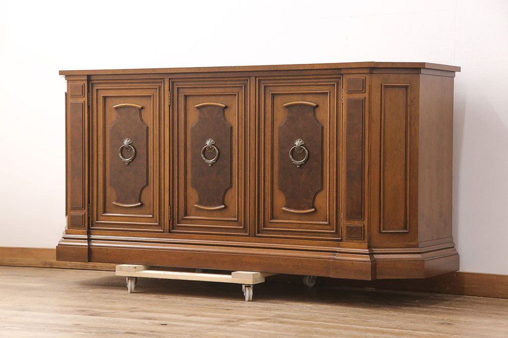 中古　美品　マホガニー材　DREXEL HERITAGE(ドレクセルヘリテイジ)　FRANCESCA(フランチェスカ)シリーズ　クリデンザ(クレデンザ、収納棚、キャビネット、サイドボード)(定価約90万円)(R-051926)