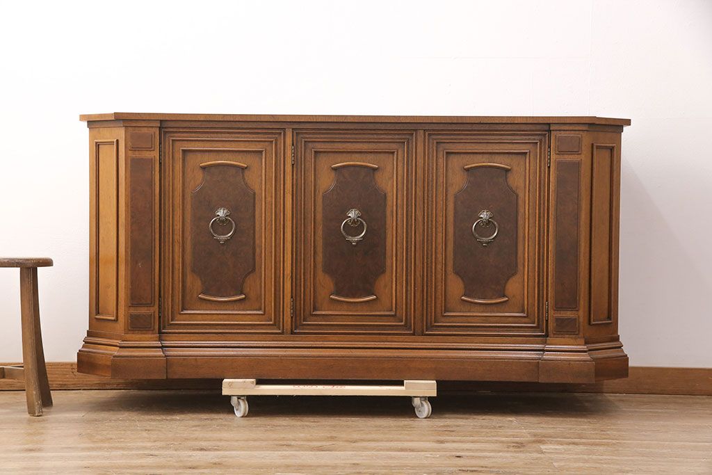 中古　美品　マホガニー材　DREXEL HERITAGE(ドレクセルヘリテイジ)　FRANCESCA(フランチェスカ)シリーズ　クリデンザ(クレデンザ、収納棚、キャビネット、サイドボード)(定価約90万円)(R-051926)