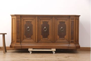 中古　美品　マホガニー材　DREXEL HERITAGE(ドレクセルヘリテイジ)　FRANCESCA(フランチェスカ)シリーズ　クリデンザ(クレデンザ、収納棚、キャビネット、サイドボード)(定価約90万円)(R-051926)