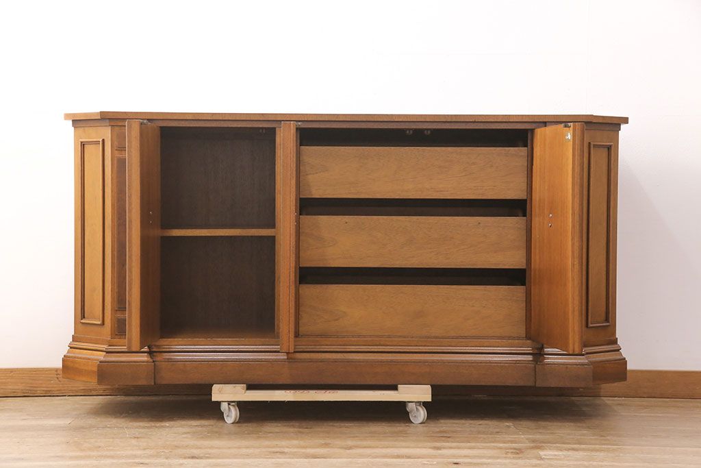 中古　美品　マホガニー材　DREXEL HERITAGE(ドレクセルヘリテイジ)　FRANCESCA(フランチェスカ)シリーズ　クリデンザ(クレデンザ、収納棚、キャビネット、サイドボード)(定価約90万円)(R-051926)