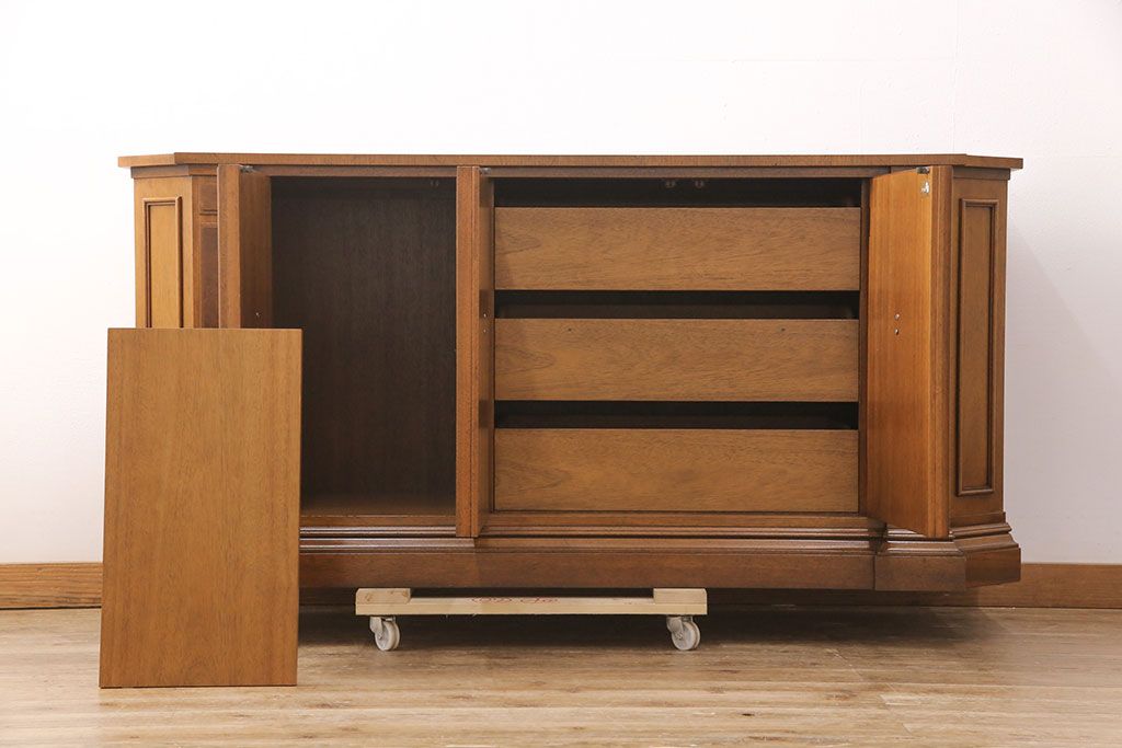 中古　美品　マホガニー材　DREXEL HERITAGE(ドレクセルヘリテイジ)　FRANCESCA(フランチェスカ)シリーズ　クリデンザ(クレデンザ、収納棚、キャビネット、サイドボード)(定価約90万円)(R-051926)