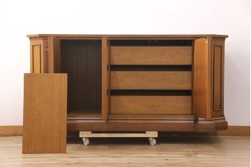 中古　美品　マホガニー材　DREXEL HERITAGE(ドレクセルヘリテイジ)　FRANCESCA(フランチェスカ)シリーズ　クリデンザ(クレデンザ、収納棚、キャビネット、サイドボード)(定価約90万円)(R-051926)