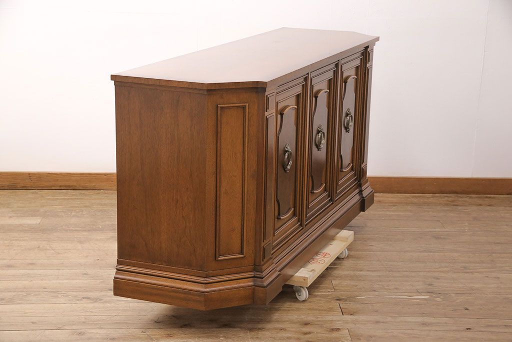 中古　美品　マホガニー材　DREXEL HERITAGE(ドレクセルヘリテイジ)　FRANCESCA(フランチェスカ)シリーズ　クリデンザ(クレデンザ、収納棚、キャビネット、サイドボード)(定価約90万円)(R-051926)