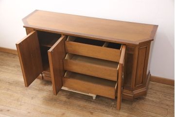 中古　美品　マホガニー材　DREXEL HERITAGE(ドレクセルヘリテイジ)　FRANCESCA(フランチェスカ)シリーズ　クリデンザ(クレデンザ、収納棚、キャビネット、サイドボード)(定価約90万円)(R-051926)