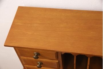 中古　美品　横浜ダニエル(daniel)　A-305　エレガントな佇まいが品の良さを高めるライティングデスク&チェアセット(定価約70万円)(ワークデスク、机、椅子)(R-051929)