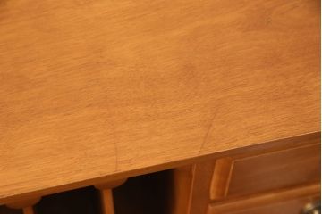 中古　美品　横浜ダニエル(daniel)　A-305　エレガントな佇まいが品の良さを高めるライティングデスク&チェアセット(定価約70万円)(ワークデスク、机、椅子)(R-051929)