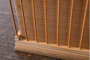 古い　竹製鳥籠　外箱付(時代鳥かご)(R-051932)